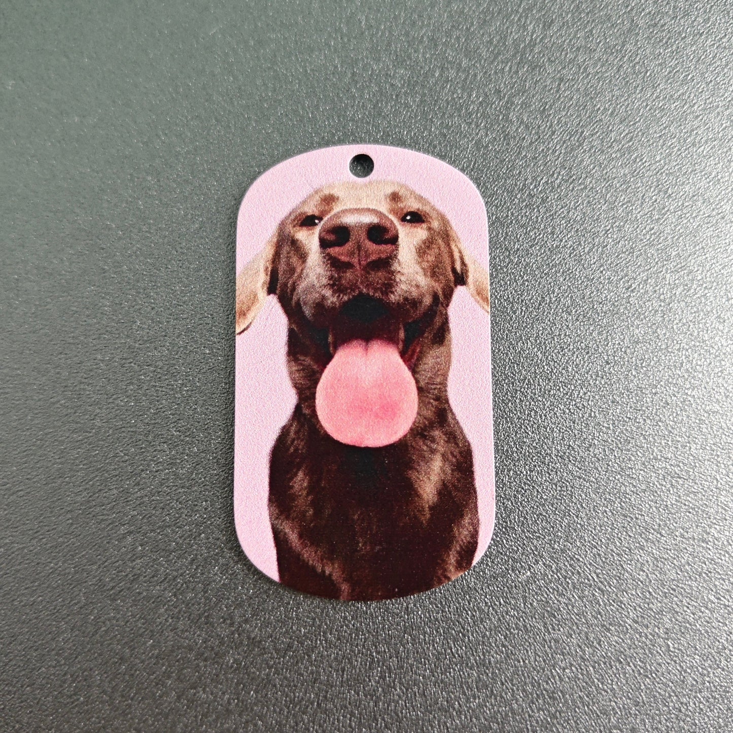 Personalized gifts Custom Stainless picture tag DIY double-sided tag laser engraving tag