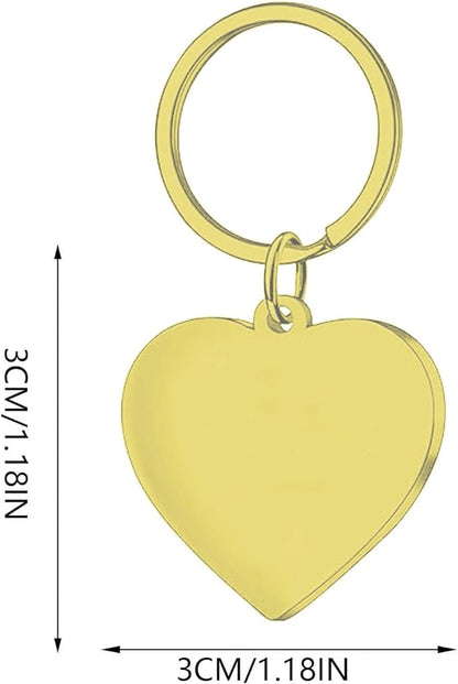 Heart shape Gifts for Mum Keyring Personalised with Photo Personalised Gift Funny Gifts for Women Keyring with Engraving