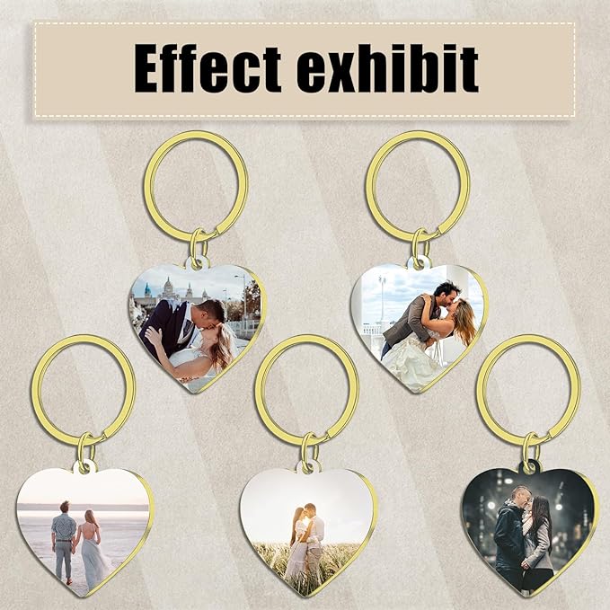 Heart shape Gifts for Mum Keyring Personalised with Photo Personalised Gift Funny Gifts for Women Keyring with Engraving