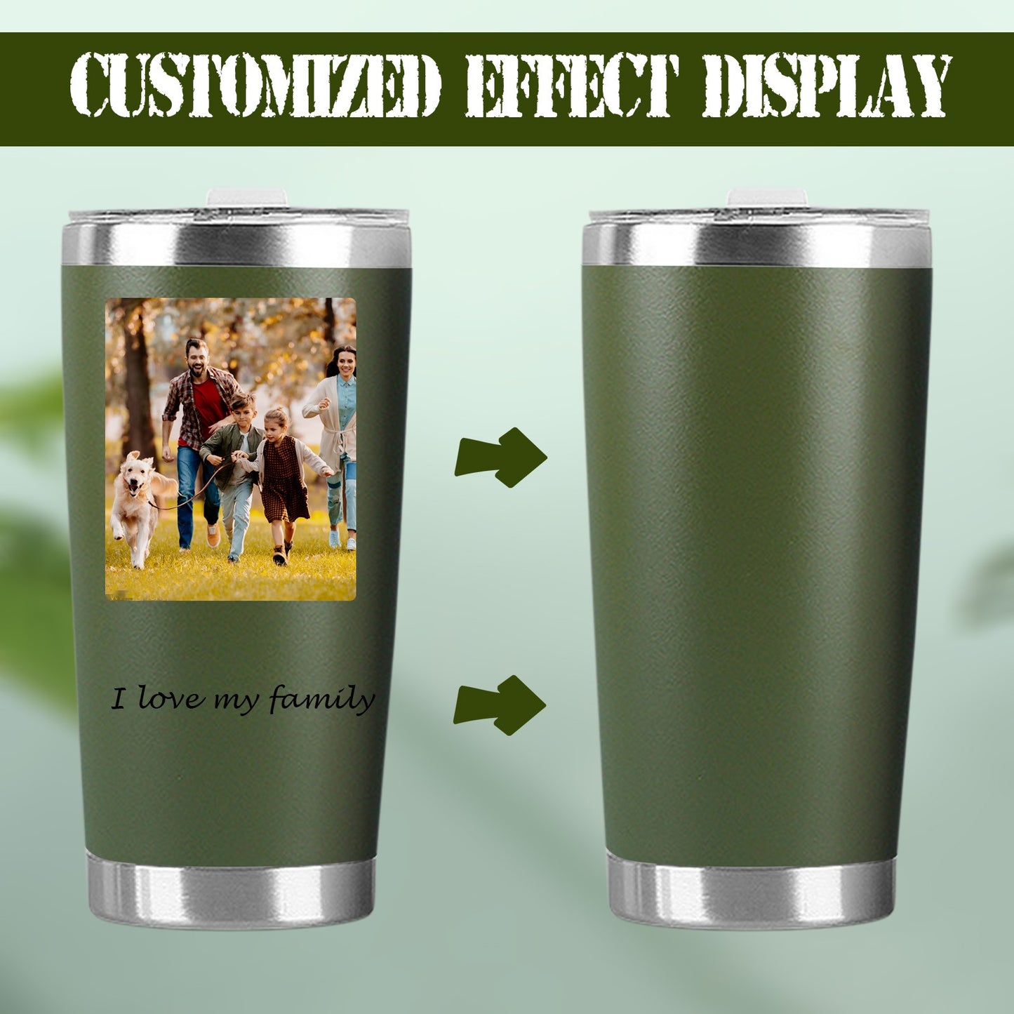 Personalized Coffee Mug 20Oz Stainless Steel Custom Ice Cup