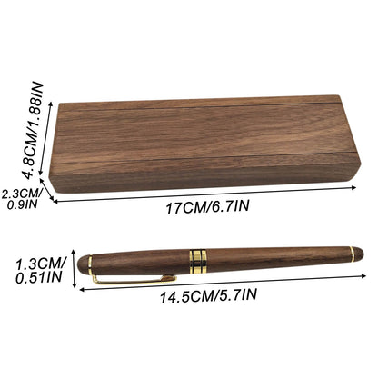 Personalized Custom Wooden Pen Diy Engraving Personalized Stylus And Pen Box Memorial Gift 1.8ML