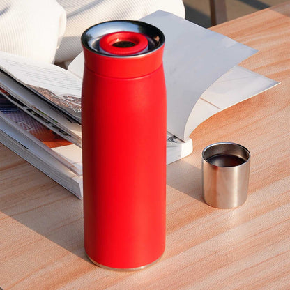 Personalized 316 Stainless Steel Insulated Flask with Steeping Feature Large Capacity Portable Outdoor Water Bottle 600ml