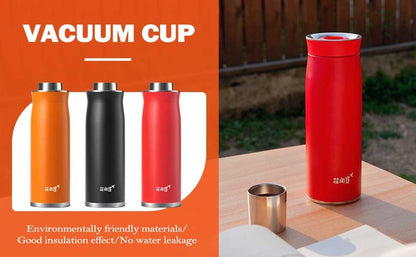 Personalized 316 Stainless Steel Insulated Flask with Steeping Feature Large Capacity Portable Outdoor Water Bottle 600ml