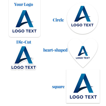 Customize Stickers 1/4/16 Areas Per Sheet Customized Photos Logos Commemorative Photos Square Hearts Round Stickers